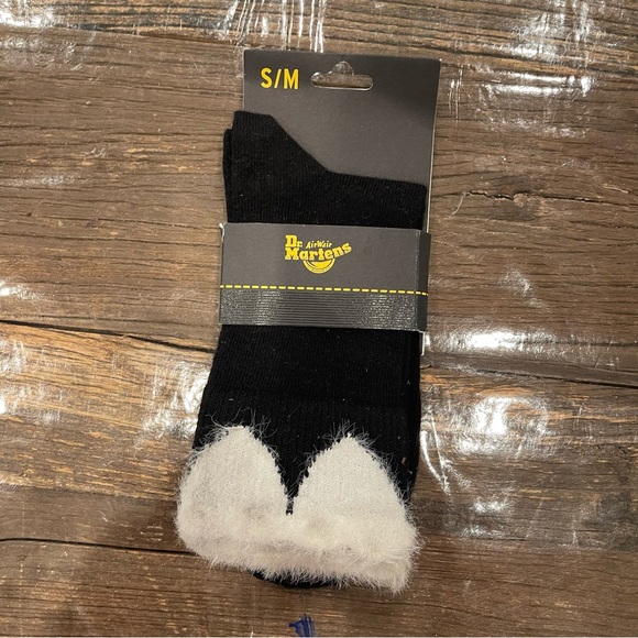 Dr. Martens Accessories - Dr. Martens Black and White Fuzzy Socks